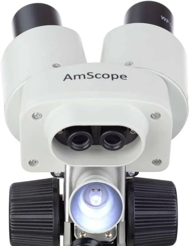 Alt view image 2 of 7 - SE100-LED Portable Binocular Stereo Microscope, WF10x Eyepieces | LED Ring Light