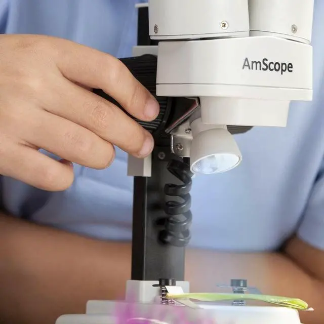 Alt view image 4 of 7 - SE100-LED Portable Binocular Stereo Microscope, WF10x Eyepieces | LED Ring Light