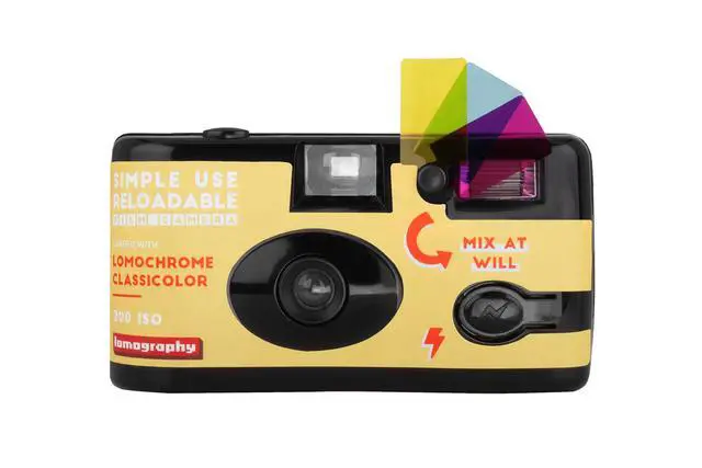 Alt view image 2 of 7 - Simple Use Reloadable Film Camera, 35mm, Built-in Flash with Color Gel Filters, Classicolor ISO 200 Color Negative Film