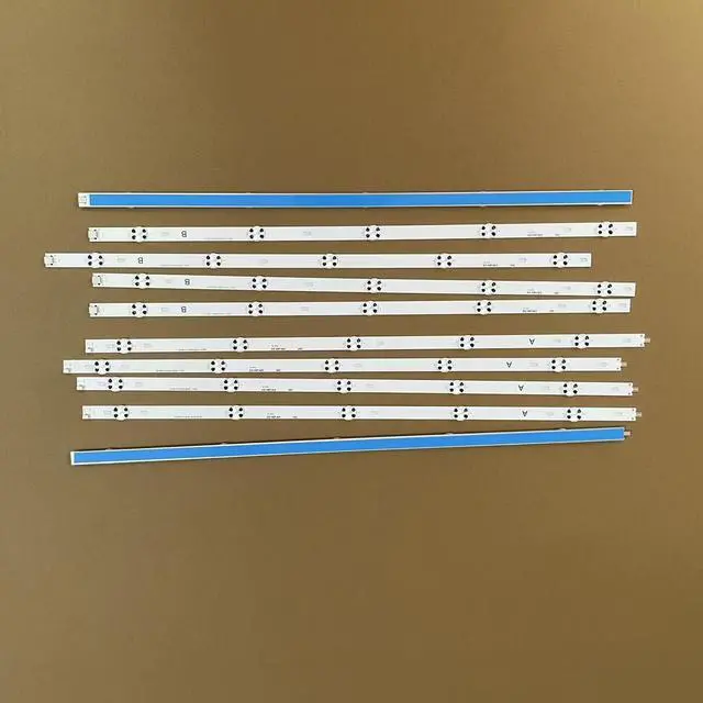 Alt view image 2 of 6 - Kit/10pcs LED Backlight Strips for VIZIO D60-F3 18Y D60-F3 A REV00 50LED lnnotek FHB 60inch_D_serise_A/B 3PCM00746A 3PCM00745A