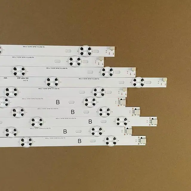 Alt view image 3 of 6 - Kit/10pcs LED Backlight Strips for VIZIO D60-F3 18Y D60-F3 A REV00 50LED lnnotek FHB 60inch_D_serise_A/B 3PCM00746A 3PCM00745A