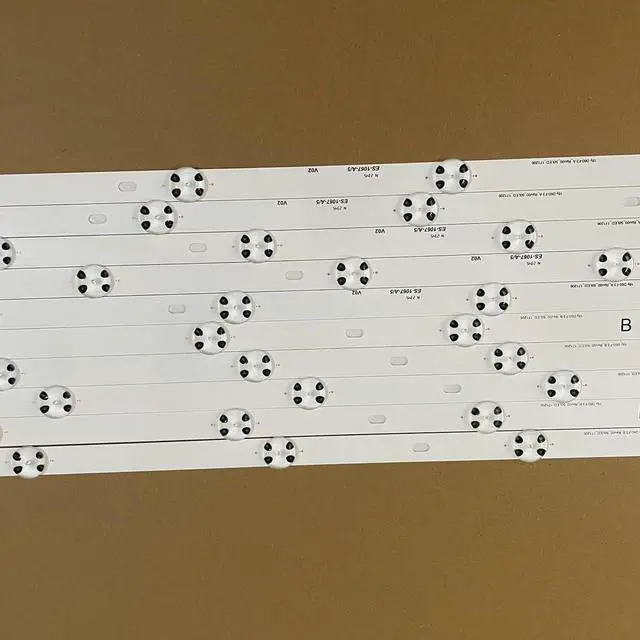 Alt view image 4 of 6 - Kit/10pcs LED Backlight Strips for VIZIO D60-F3 18Y D60-F3 A REV00 50LED lnnotek FHB 60inch_D_serise_A/B 3PCM00746A 3PCM00745A