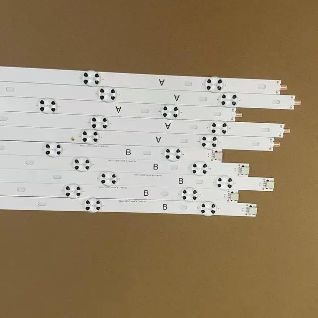 Alt view image 6 of 6 - Kit/10pcs LED Backlight Strips for VIZIO D60-F3 18Y D60-F3 A REV00 50LED lnnotek FHB 60inch_D_serise_A/B 3PCM00746A 3PCM00745A