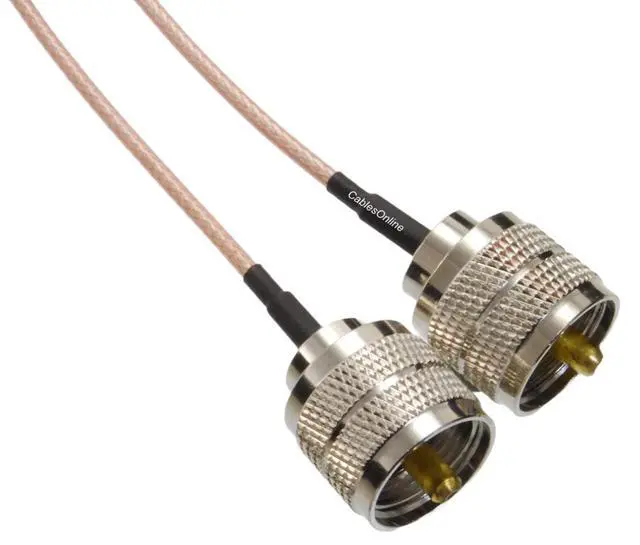 Alt view image 2 of 3 - CablesOnline, 10ft UHF PL259 Male to UHF PL259 Male RG316 50-Ohm Low Loss Coaxial Cable, UC110