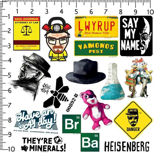 Alt view image 2 of 6 - Breaking Bad Set 2 50 Vinyl Stickers Waterproof Die-Cut Decals Laptop Car