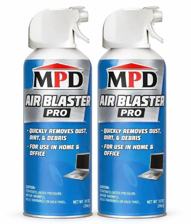 Main image of Air Blaster Pro Compressed Air Duster for Electronics & Computers High-Pressure Canned Air Cleaner for Keyboards, PCs, Cameras & Office Equipment (2-Pack)