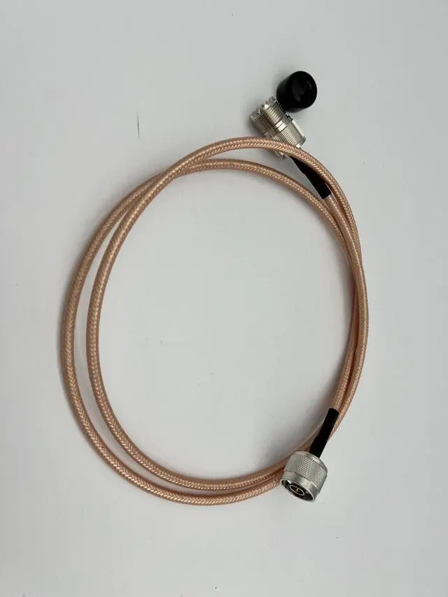 Main image of SO239 UHF Female to N Male RG400 Jumper Low Loss Double Shielded Coax Cable (4 ft)