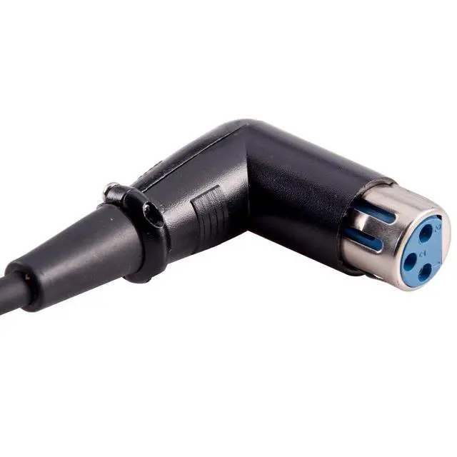 Alt view image 4 of 5 - Speakers Right Angle Patch Cables - XLR Male to XLR Female, 1 Foot, Pack of 6