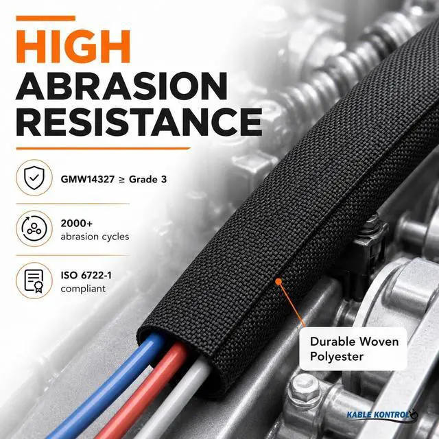 Alt view image 3 of 7 - Self Closing Woven Wrap Braided Sleeving 1/2 Inch ID 50 Feet Long Polyester Mesh Split Wire Loom High Temperature Heat Resistant Wrap Around Sleeve for Home, Industrial Use - Black
