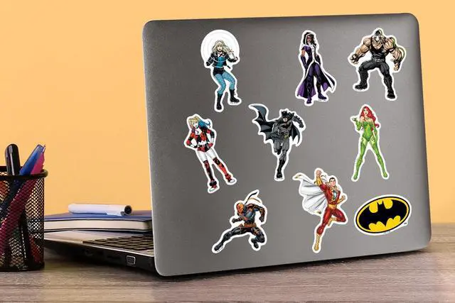 Alt view image 5 of 6 - Justice League Characters 50 Vinyl Stickers Waterproof Die-Cut Decals Car