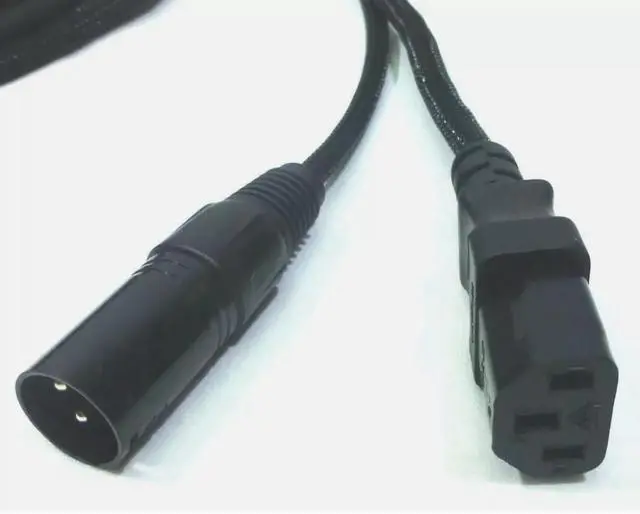 Alt view image 3 of 3 - 15 Ft / 4.54M Siamese Cable AC Power & XLR Cable NEUTRIK for Power Speakers