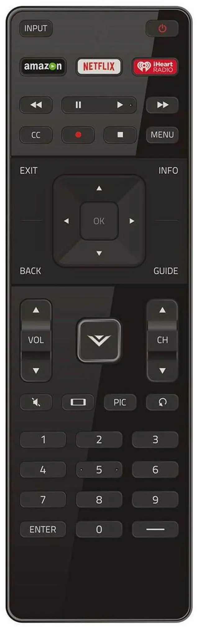 Main image of Replacement Remote Control Controller for VIZIO E55-C2 E60-C3 E65x-C2 E65-C3 E700i-B3 E70-C3 D24D1 Smart LED TV