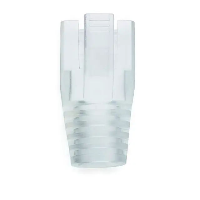 Alt view image 5 of 7 - trueCABLE RJ45 Strain Relief Boots, 7.0mm Slip-On PVC Plug Cover, Transparent, 100 Pieces