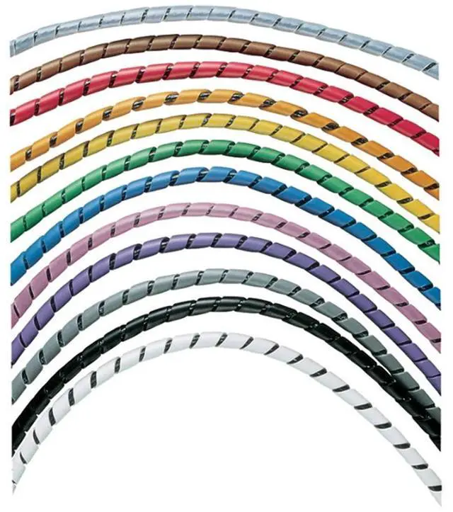 Main image of T50F-X0 Spiral Wrap, Weather Resistant Polyethylene, Black (10-Foot)
