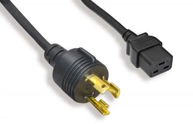 Main image of NEMA L6-30P to C19 Power Cord 12AWG 200V