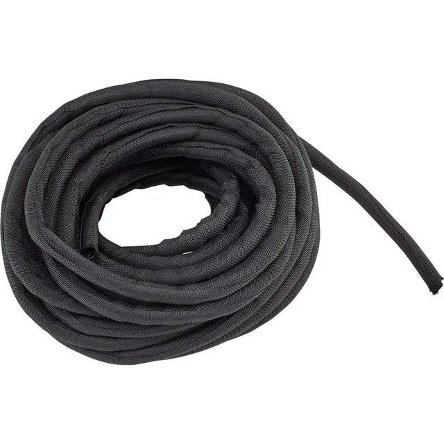 Alt view image 2 of 7 - Braided Cloth Split Wire Loom Wrap, 1/4 Inch, 30 Foot Wire Sleeve