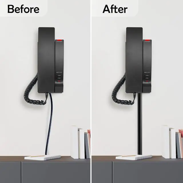 Alt view image 6 of 7 - TV Cord Hider Cable Protector - Strong Self Adhesive Wall Cord Cover Cable Hider - Low Profile Cable Management Wall Cord Concealer Cable Raceway