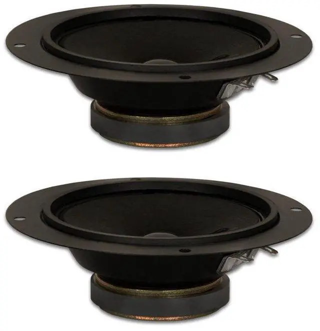 Main image of 2 GM-35 Black 5.25" Cone Midranges 80 Watt each 8ohm Replacement Mids