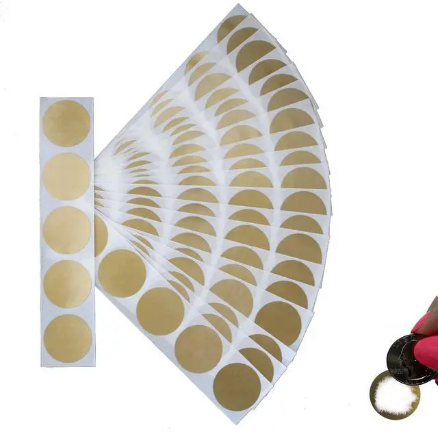 Main image of 1 in Gold Round Scratch-Off Stickers, 100 Pack | Ideal for bingo cards, raffle tickets, loyalty programs, classroom rewards, games, marketing campaigns, fundraising events