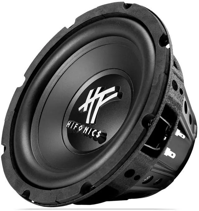 Main image of HFX8D4 8 Inch Round Subwoofer, 250 Watt Max 125 Watt RMS Single Speaker for Cars and Vehicles, 4 Ohm, Heavy Gauge and Powder Coated, Black