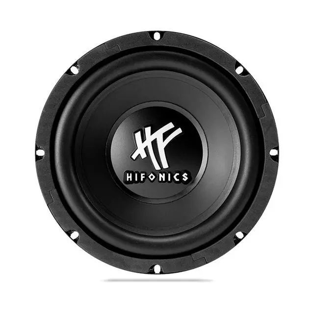 Alt view image 7 of 7 - HFX8D4 8 Inch Round Subwoofer, 250 Watt Max 125 Watt RMS Single Speaker for Cars and Vehicles, 4 Ohm, Heavy Gauge and Powder Coated, Black