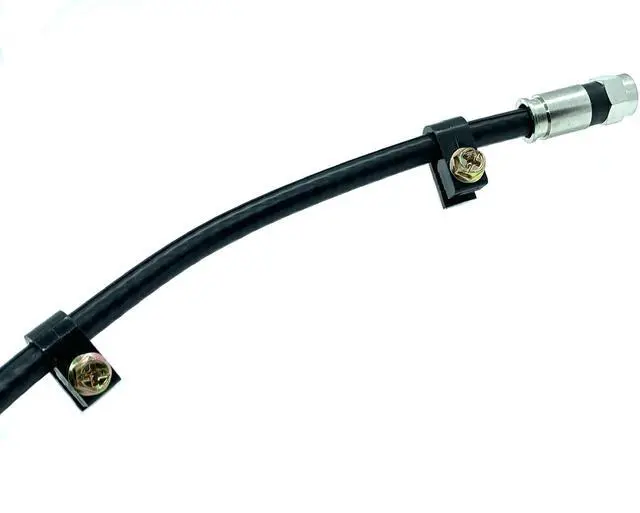 Alt view image 7 of 7 - 100 SINGLE BLACK FLEX CLIPS WITH 1" SCREW RG6 CABLE WIRE GC12BLK