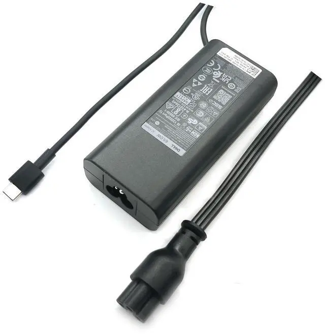 Alt view image 5 of 7 - 65W USB-C Laptop Charger,Latitude 3430 3440 3450 Power AC Adapter with Power Cord Cable, Black, HKA65NM200