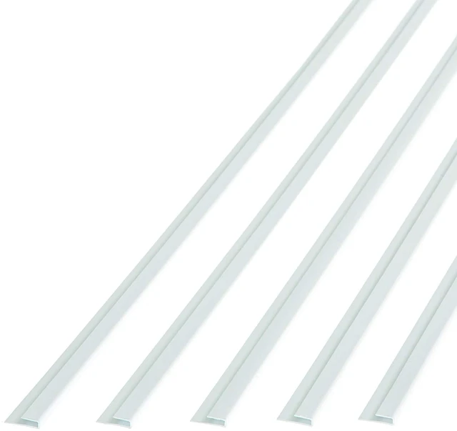 Main image of 47 in Vinyl J Trim Matte White (5 Pack) | Decorative Vinyl Trim