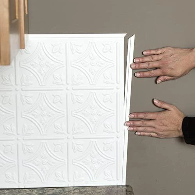 Alt view image 4 of 5 - 47 in Vinyl J Trim Matte White (5 Pack) | Decorative Vinyl Trim