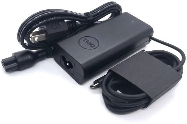 Alt view image 7 of 7 - 65W USB-C Laptop Charger,Latitude 3430 3440 3450 Power AC Adapter with Power Cord Cable, Black, HKA65NM200