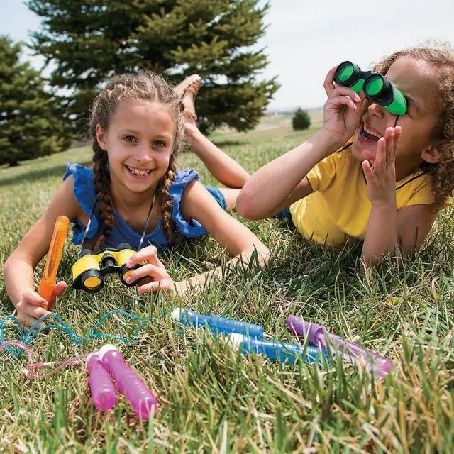 Alt view image 2 of 7 - 12 Plastic Kids Binoculars, Asst Colors, Party Favors, Pretend Play | Assorted Colors