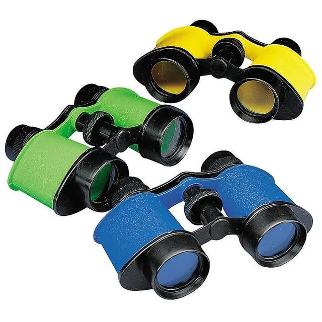 Alt view image 6 of 7 - 12 Plastic Kids Binoculars, Asst Colors, Party Favors, Pretend Play | Assorted Colors