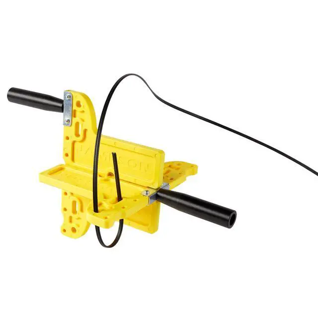 Alt view image 7 of 7 - Fiber Winder for Flat Drop Cable - Handheld, Ambidextrous Cable Coiler for Efficient Cable Management and Storage, High Visibility Yellow, Holds up to 200ft