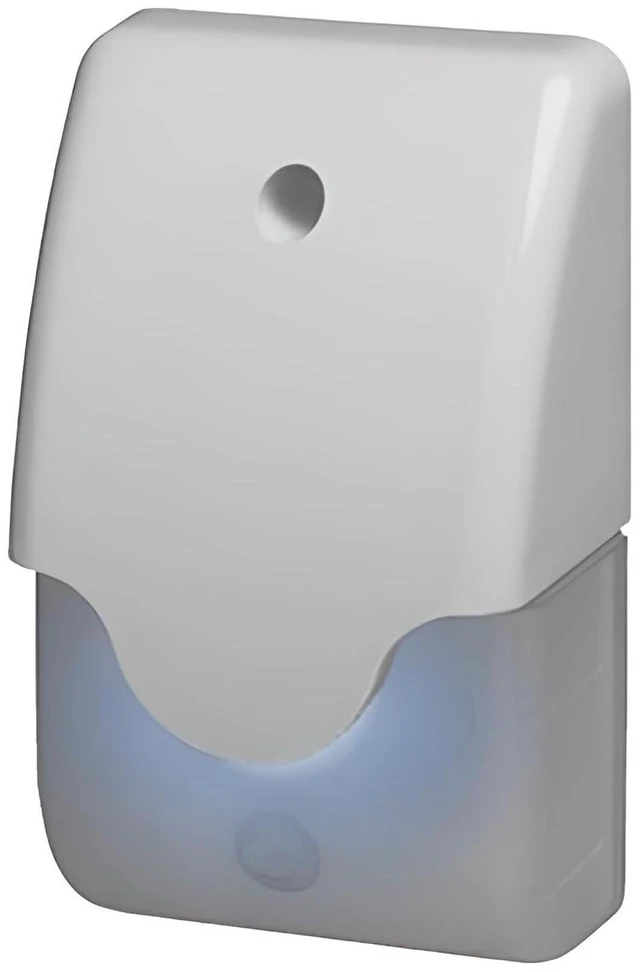 Main image of WBox Technologies 0E-SRNSTROBT Indoor/Outdoor Tamperproof Siren Strobe, Single Tone, Blue Strobe, Weather Resistant, Ivory and Clear Colors, 140mA at 12VDC