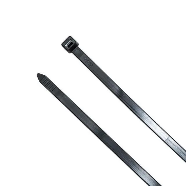 Alt view image 6 of 7 - 8-inch UV Resistant Black Multi-Purpose Zip Tie, 120-lb Tensile Strength, UL 21S Listed, 100-Pack