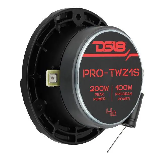 Alt view image 7 of 7 - PROTWZ1S 3.8" ShallowMount Super Bullet Compression Tweeter 1" Aluminum Voice Coil, 100W RMS 4Ohm, 105dB - Pair