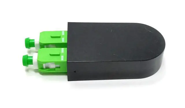 Alt view image 2 of 6 - SC Fiber Optic APC Singlemode 9/125 Loopback Adapter Tester Cable
