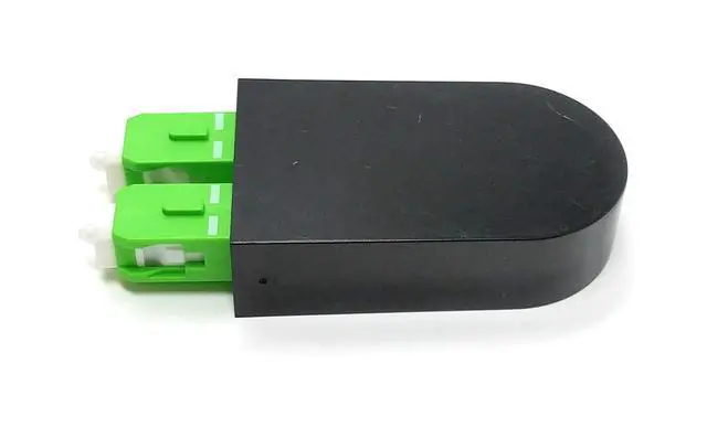 Alt view image 4 of 6 - SC Fiber Optic APC Singlemode 9/125 Loopback Adapter Tester Cable