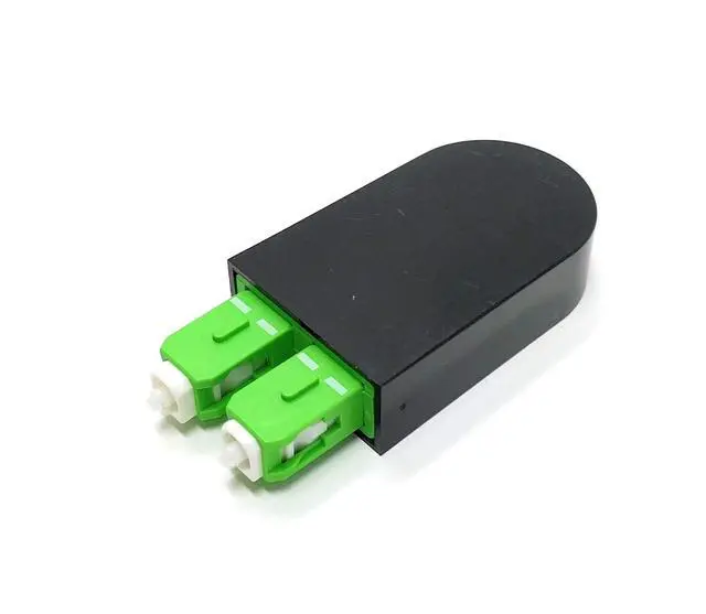 Alt view image 6 of 6 - SC Fiber Optic APC Singlemode 9/125 Loopback Adapter Tester Cable