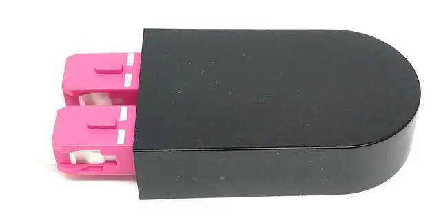 Alt view image 2 of 3 - SC Fiber Optic 40Gb OM4 Multimode 50/125 Loopback Adapter Tester Cable - Magenta