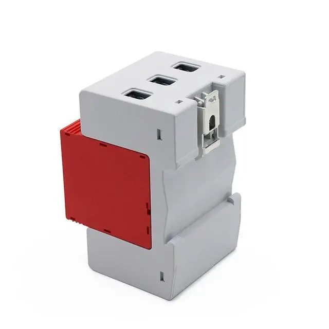 Alt view image 4 of 6 - Arrester Device SPD 3P DC 500V 800V 1000V 20~40KA Surge Protective Device House Photovoltaic PV Solar System Arrester Surge Lightning Protector (Size: DC 500V)