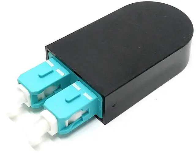Main image of SC Fiber Optic 40Gb OM4 Multimode 50/125 Loopback Adapter Tester Cable - Aqua