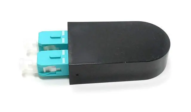 Alt view image 2 of 6 - SC Fiber Optic 40Gb OM4 Multimode 50/125 Loopback Adapter Tester Cable - Aqua