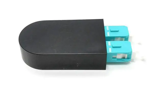 Alt view image 3 of 6 - SC Fiber Optic 40Gb OM4 Multimode 50/125 Loopback Adapter Tester Cable - Aqua