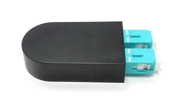 Alt view image 5 of 6 - SC Fiber Optic 40Gb OM4 Multimode 50/125 Loopback Adapter Tester Cable - Aqua