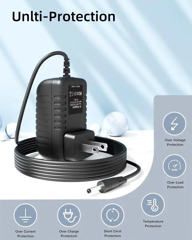 Alt view image 3 of 4 - K-Mains AC Adapter Power Supply 7.5V DC (Positive Inside) 1A FITS 200mA 250mA 300mA 350mA 500mA 700mA 750mA Upto 1000mA 7.5W with OD: 5.5mm Barrel Plug Tip + Screw Terminals for DIY Connecting