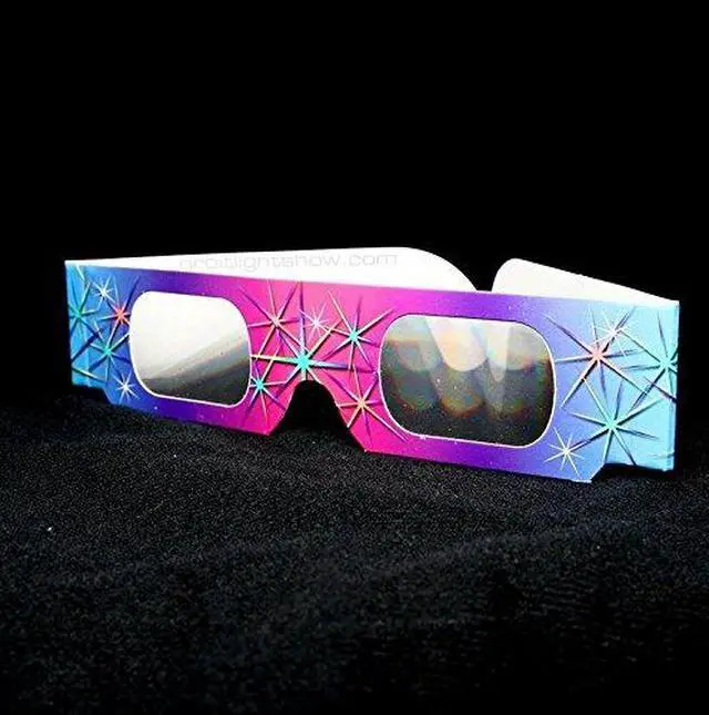 Alt view image 2 of 2 - Fireworks Diffraction Glasses - 10 Pair