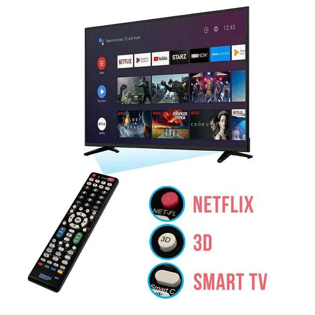 Alt view image 5 of 7 - Smart TV Remote Control Compatible with Sharp TV Remote Control Replacement for Sharp Smart TV LC-60E79U LC-52SE94U LC-60LE6300U LC-60E78UN and Many More AQUOS 3D Ultra 4K LCD LED HD 1080p