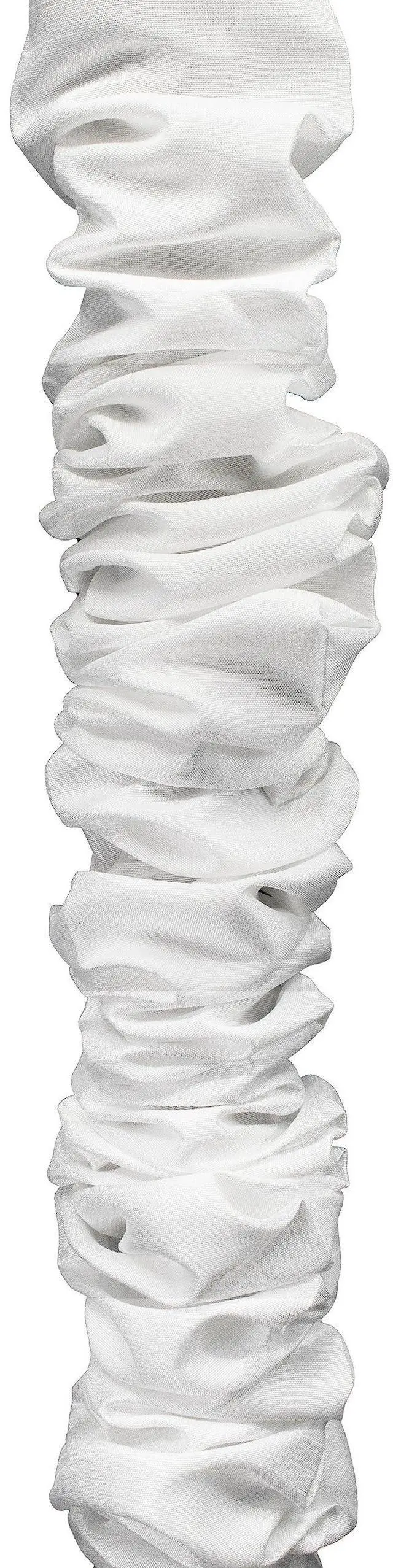 Main image of 5 Foot Silk Fabric Chandelier Chain Cord Cover with Velcro Closure, Off White