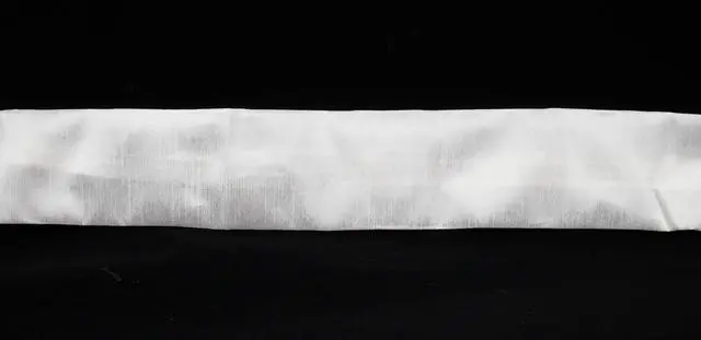 Alt view image 3 of 3 - 5 Foot Silk Fabric Chandelier Chain Cord Cover with Velcro Closure, Off White